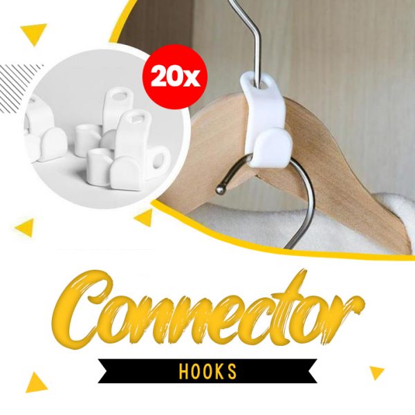 Connector hooks – Helytakarékos akasztó (20 db)