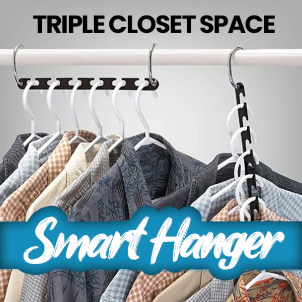 Smart Hanger – Vállfa rendező 40 ruhához (4+4 db)