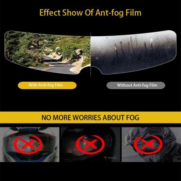 Rainproof Anti-fog Helmet Patch – Vízálló ködellenző sisakfólia slider