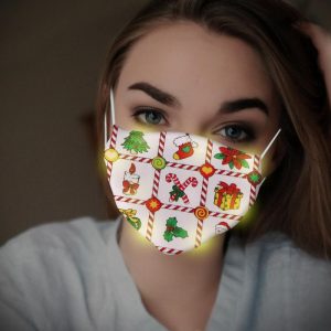 Christmas mask – Szájmaszk LED lámpákkal! (2db) 03
