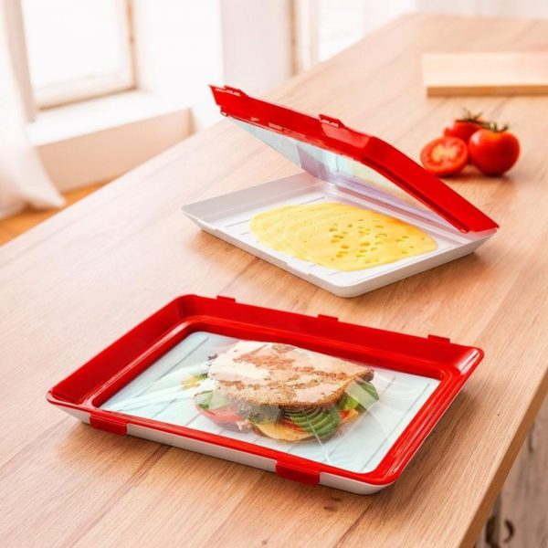 Clever Tray – Élelmiszer Tartósító Tálca (2+2 AJÁNDÉK= 4db) slider
