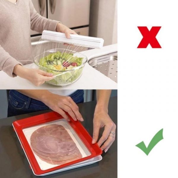 Clever Tray – Élelmiszer Tartósító Tálca (2+2 AJÁNDÉK= 4db) slider