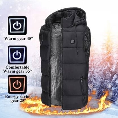 HeatVest – Uniszex melegítő fűthető mellény slider