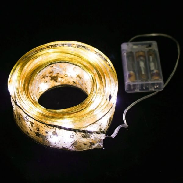 Ribbon lights – Csillogó karácsonyi szalag slider